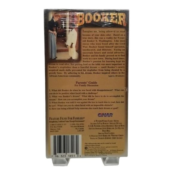 VHS Tape Booker New Factory Sealed 80s Featured Film Families Video Movie - Picture 2 of 4